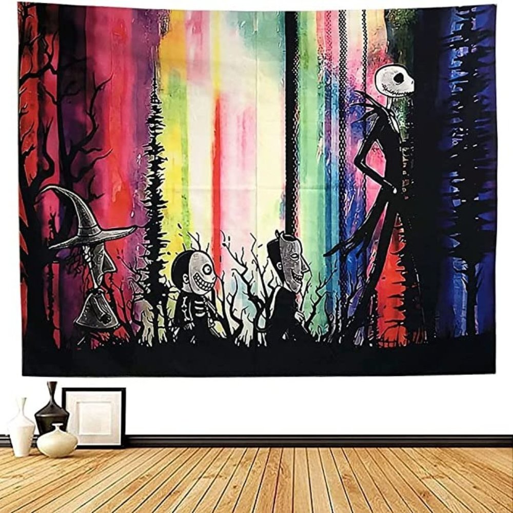 Nightmare Before Christmas Tapestry,Halloween Decorations Tapestry Nightmare New